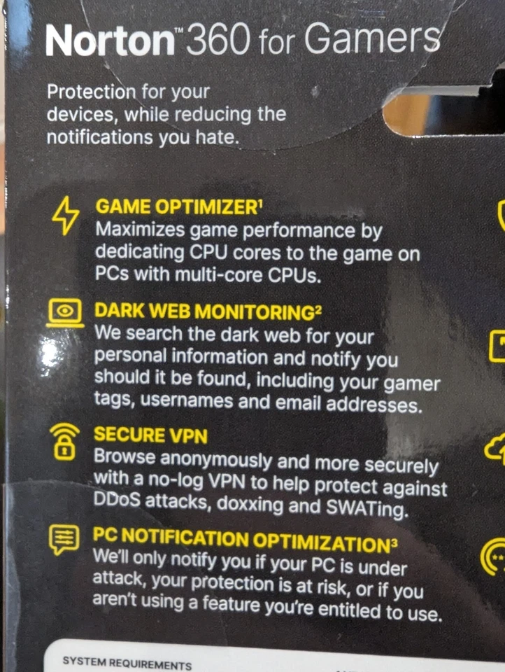 Norton 360 for Gamers Antivirus 2025 3 Device 1 Year - Image 3 of 4
