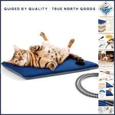Cat Heating Pad Outdoor, Heated Cat Bed for Dogs, Indoor Warming Electric Pet He