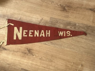 Vintage Neenah, WI Pennant, 27''