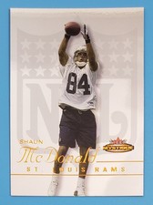 2003 fleer mystique Shaun McDonald card #122 rams rookie rc 554/699. rookie card picture