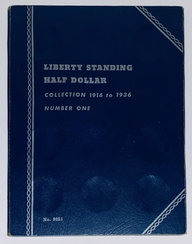 Whitman #9021 Liberty Standing Half Dollar Coin Folder / Album 1916-1936 Empty