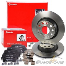 BREMBO COATED BREMSENSET HINTEN FÜR VW GOLF 5 GTI BJ. 04 - 09