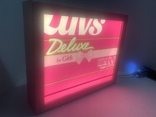 Vintage Luvs Deluxe 80s Diaper Light Box 12x8