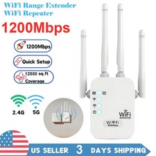 2.4G/5G Dual Band WiFi Repeater 1200Mbps WIFI Range Extender Wifi Signal Booster