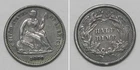 X7639 1860 Liberty Seated Dime 10c, XF/AU