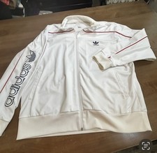 Adidas Vintage Mens Tracksuit Y2K Three Stripes Retro MINT Jacket XL Skater