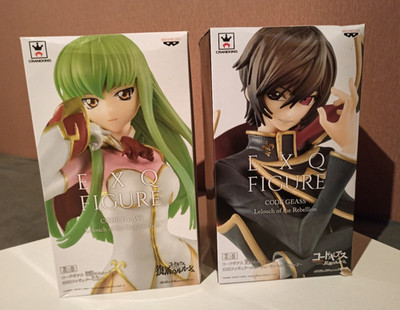 !!! Original Banpresto Code Geass Lelouch + C.C. EXQ Anime Figuren Set OVP !!!