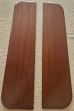 Pair of Reclaimed Salvaged Antique Mahogany Timber Table Top Flaps 106cm x 24cm