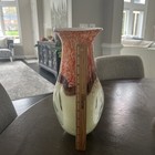 Murano Style Art Glass Vase 3 Windows - 13.5” Tall. Hand Blown — photo 3