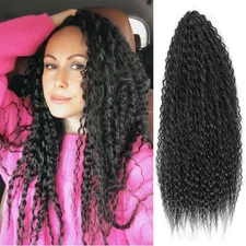 Afro Kinky Curly Crochet Braids for Women 18/28 Inch Synthetic Hair Extensions