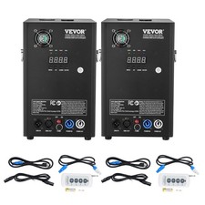 VEVOR 2x Funkenmaschine 700W Pyrotechnikmaschine Feuerwerksmaschine DMX 2–5m
