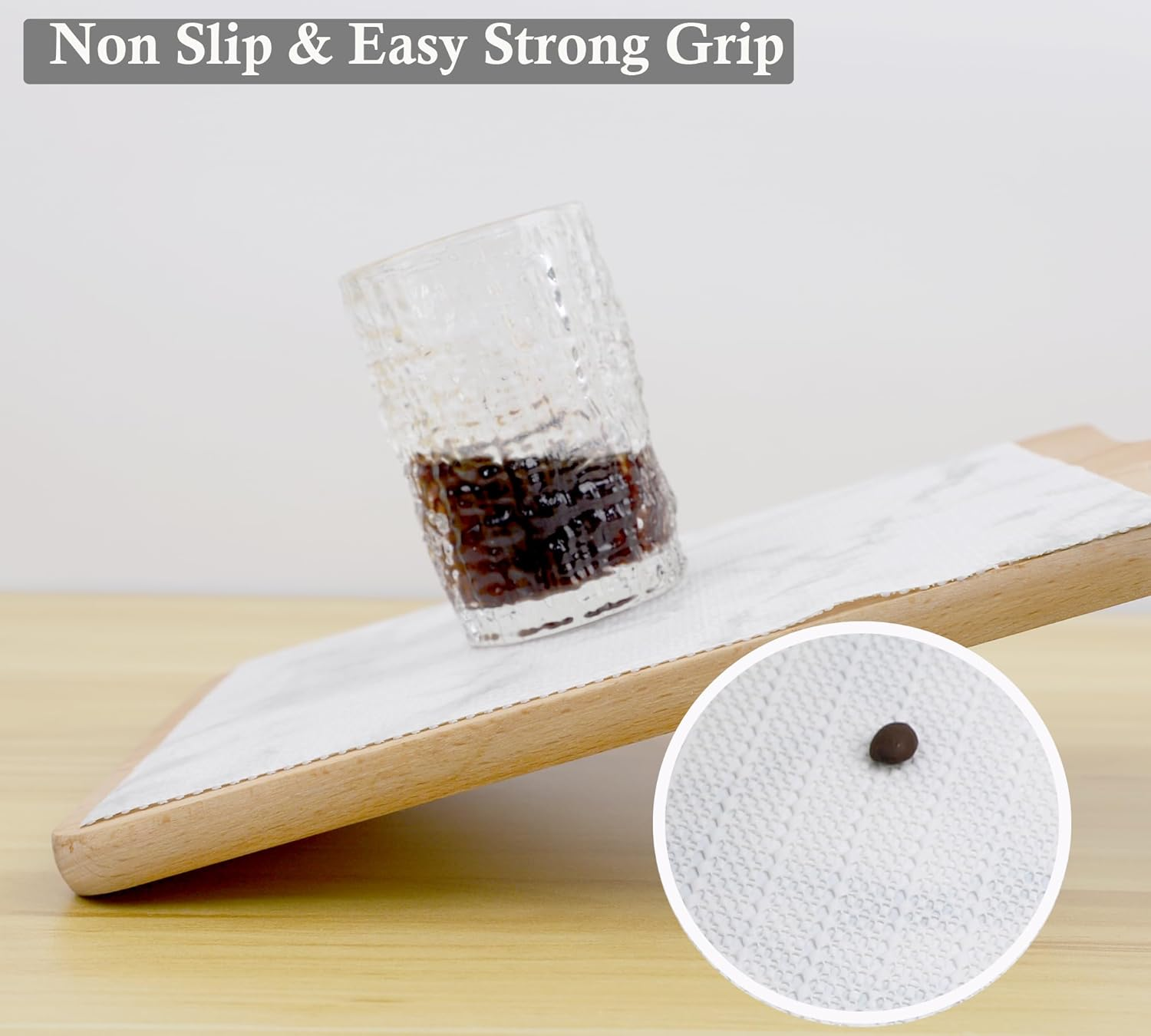 Non-Adhesive 16x20 ft Shelf Liner for Kitchen Cabinets