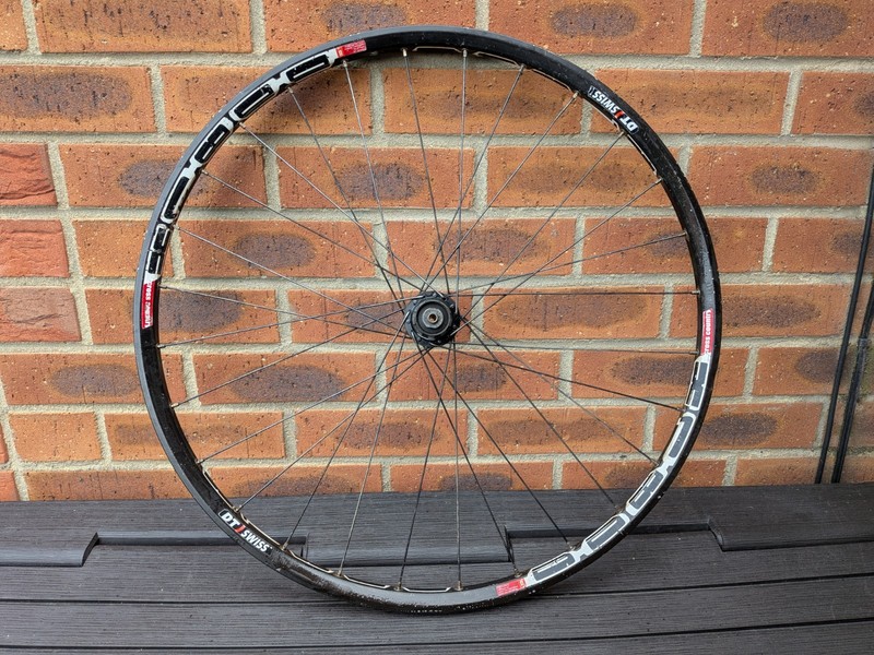 DT Swiss Rear Wheel x1800 xc 26 inch wheel rear centre lock disc black sku0046