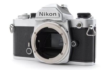 [ALMOST MINT] Nikon FM Silver 35mm SLR Film Camera Body From JAPAN
