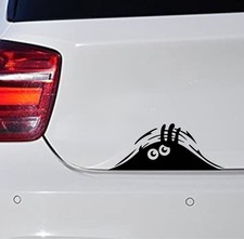 Funny Monster Peaking - Window Vinyl Adhesive Decal Sticker