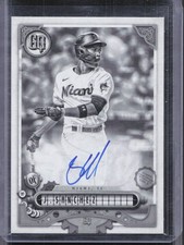 2022 Topps Gypsy Queen #GQA-JSA Jesus Sanchez Autographs Black & White #/50