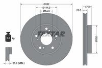 2X Bremsscheibe Vorderachse FüR Honda Civic VII Hatchback IX Stufenheck CR-V II