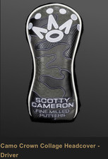 Scotty Cameron Camo Crown Collage Driver Headcover Confirmed Order Presale