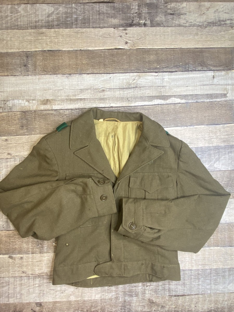 Vintage WW2 US Army 1944 Ike Military Jacket Field Jacket 38XL
