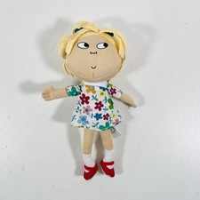 Charlie & Lola ‘Lola’ Plush 2005 Floral Flower Dress Doll Lauren Child Rainbow