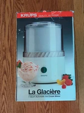 VTG KRUPS La Glaciere Automatic Ice Cream  Maker With Box Model 337 - 1 Quart