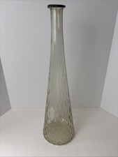 Vintage MCM Smokey Gray Empoli Glass 19.5  Genie Bottle Only