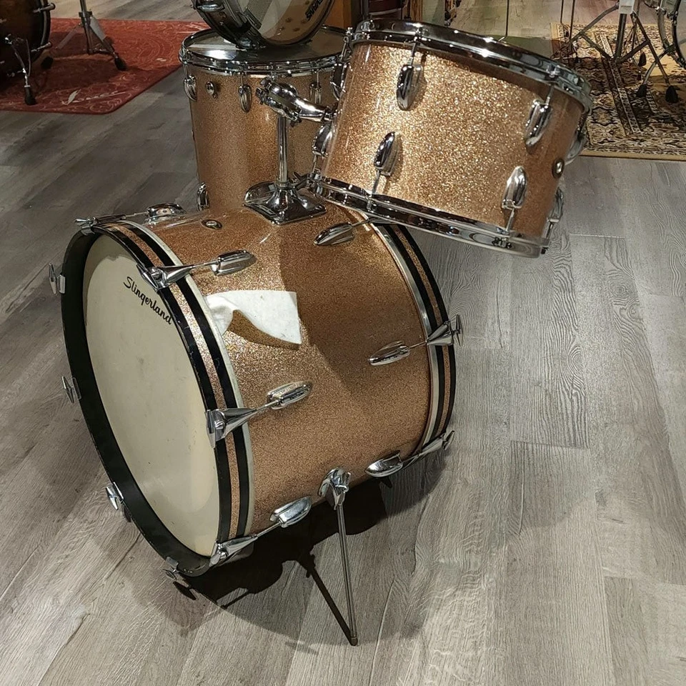 Slingerland Vintage 1960s-1970s Drum Set 15 Pc. - Image 2 of 4
