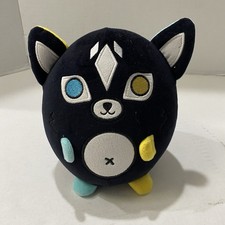 YouTube Krew District Black Cat KF ItsFunneh Mini Teddy Plush 7” RARE HTF
