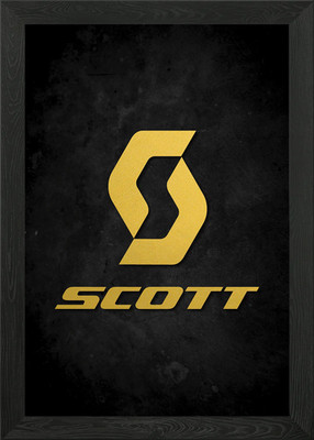 scott mtb gold gerahmtes Wandbild Poster Leinwanddruck Bild