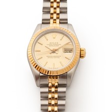 Rolex Lady Datejust 69173 26mm Champagne Dial Steel & Yellow Gold Watch 1987