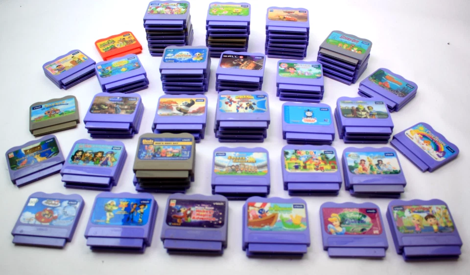 Lot of 90 VTech VSmile Cars Sponge Bob Alphabet Walle E & More - Games Only - Image 2 of 4