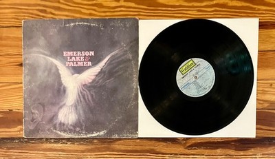 ELP Emerson Lake & Palmer S/T Self-Titled LP Vinyl Cotillion US 1971 VG/VG Prog