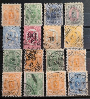 Alte Briefmarken Sammlung Finnland gestempelt 1
