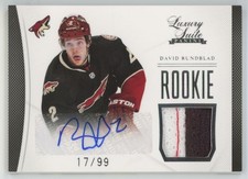 2011-12 Panini Rookie Luxury Suite auto /99 David Rundblad  Phoenix Coyotes #51