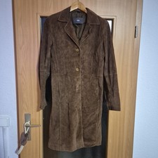 Damen Echt Ledermantel Braun Größe 34(S)