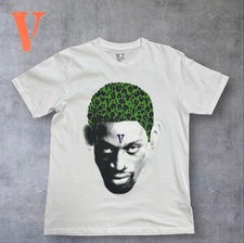 Crazy Popular Vlone Dennis Rodman T-Shirt Vee Loan White L