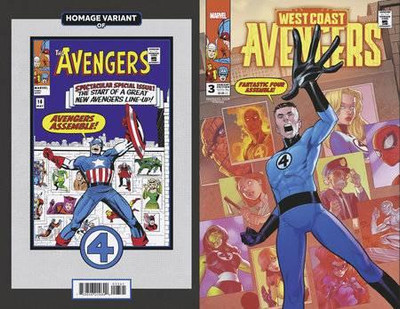 West Coast Avengers #3 Paco Medina Fantastic Four Homage Var Marvel Comic Book