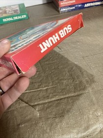 Mattel Intellivision Sub Hunt Video Game - Complete w/ Overlays Tested Working