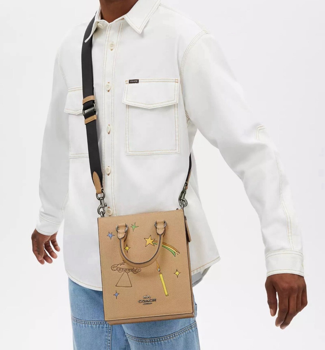 🔥$478 NWT COACH Coach X Observed By Us Dylan Leather Tote