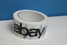 1 Roll - Official EBAY Branded Packaging Tape  2"  75 yards Black  (New)