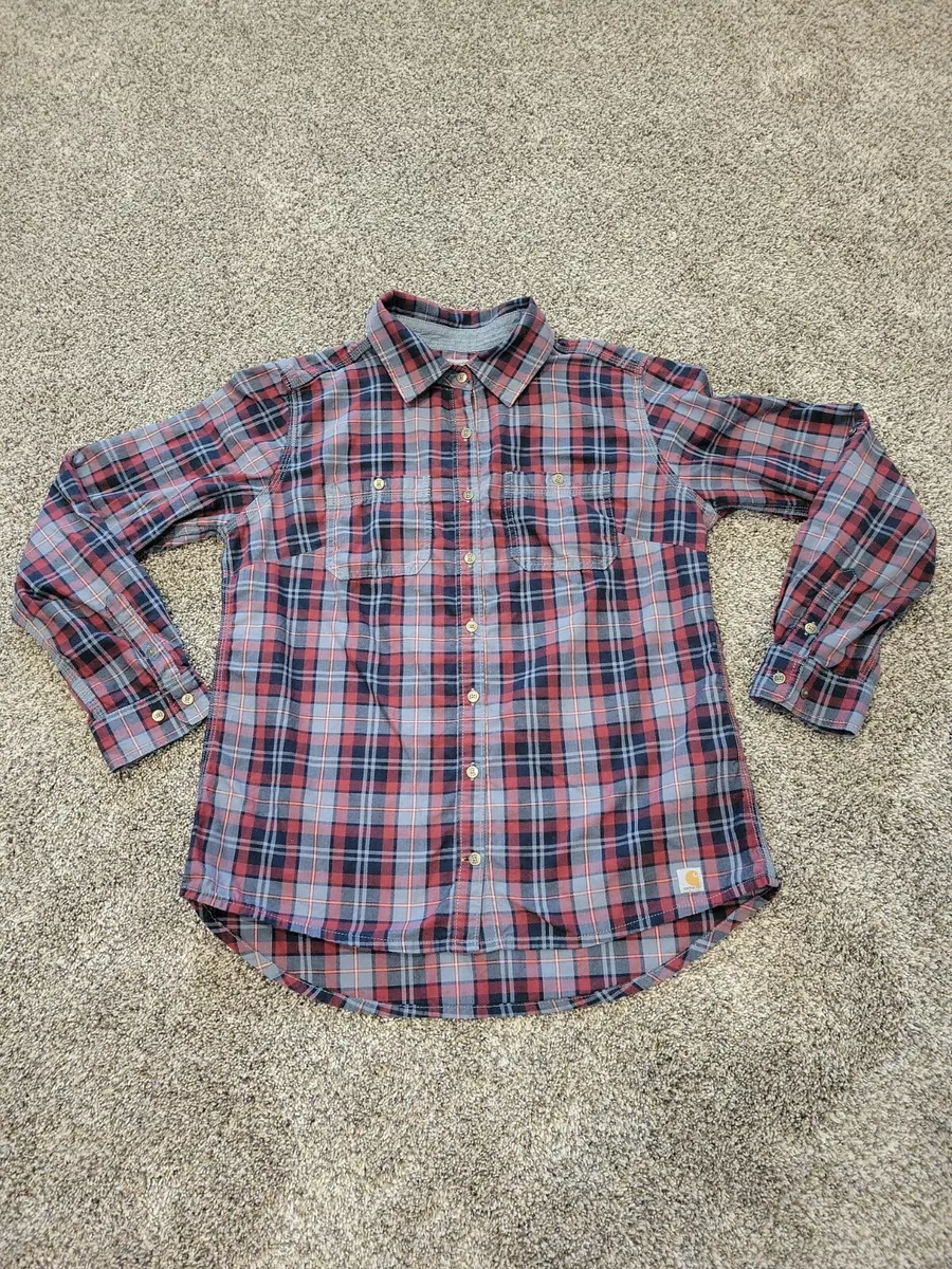 Carhartt women's plaid store flannel shirts
