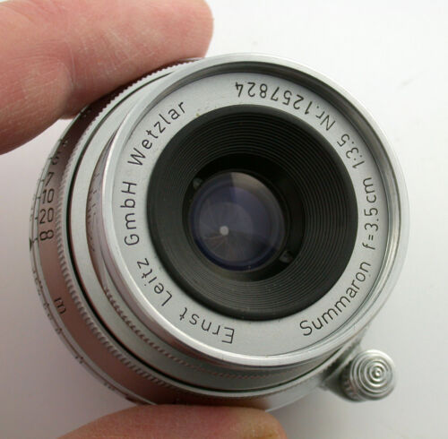 LEICA especial Summaron-M 3,5/35 35 35 mm F3,5 1257824 1955 M3 para techo SBLOO raro - Imagen 3 de 10