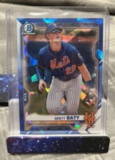 2021 Bowman Chrome Sapphire BRETT BATY #BCP-67 Prospect Rookie RC Mets