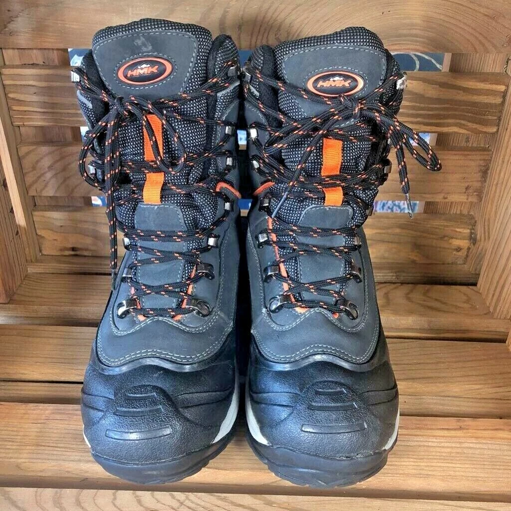 HMK Mens Snow Winter Boots Cruiser 2 Gray Leather Lace Up Insulated EUR 40 7