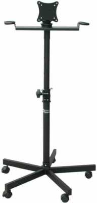 Audio2000'S AST420X LCD Monitor Karaoke Stand with wheels, Black -New