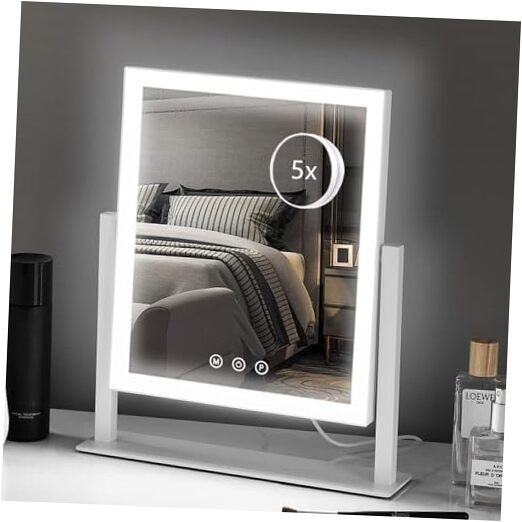 Hollywood Style Lighted Makeup Mirror 14x12 Inch with LED Lights-image