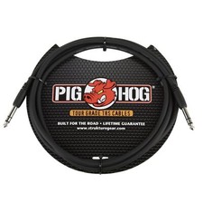 Pig Hog Tour Grade 6-foot, 8mm, balanced 1/4" TRS - 1/4" TRS Cable