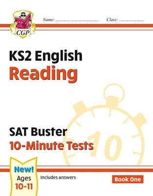 COORDINATION GROUP PUBLICATIONS LTD (CGP) KS2 English SAT Buster 10-Minute Tests: Reading - Book by CGP New Paperback Book
