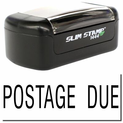 Slim Pre-Inked Postage Due Stamp Size 1/2'' Tall x 1-1/2'' Wide