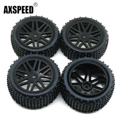 AXSPEED RC Buggy Räder Reifen für 1/10 Axial Yeti 90026 RC Off-Road Auto Schwarz